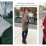 Easy Cocoon Shrug Free Crochet Pattern