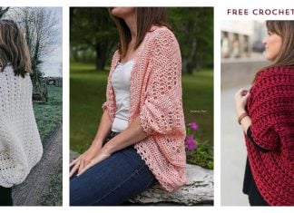 Easy Cocoon Shrug Free Crochet Pattern
