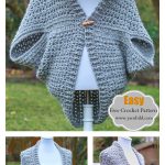 Easy Cocoon Shrug Sweater Free Crochet Pattern 1