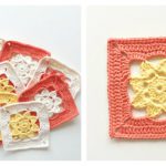 Easy Flower Squares Free Crochet Pattern