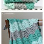 Feather and Fan Baby Blanket Free Crochet Pattern and Video Tutorial