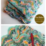 Feather and Fan Blanket Free Crochet Pattern