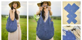 Granny Squares Market Bag Free Crochet Pattern