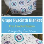 Grape Hyacinth Blanket Free Crochet Pattern