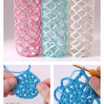 Mesh Bottle Holder Free Crochet Pattern