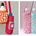 Mesh Bottle Holder Free Crochet Pattern
