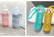 Mesh Bottle Holder Free Crochet Pattern