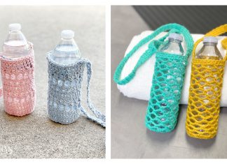 Mesh Bottle Holder Free Crochet Pattern