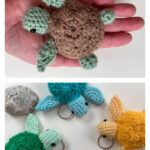 Mini Turtle Keychain Free Crochet Pattern