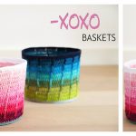 Ombre XOXO Basket Free Crochet Pattern