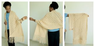 Reversible C2C Prayer Wrap Free Crochet Pattern