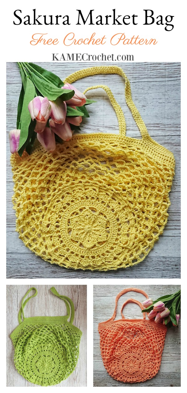 Market Tote Bag Free Crochet Pattern