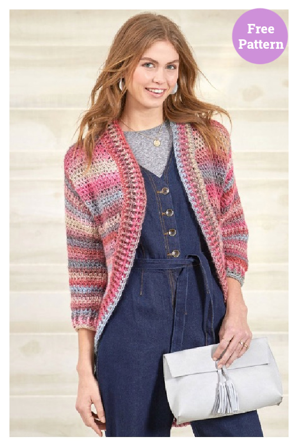 Season-Spanning Shrug Free Crochet Pattern