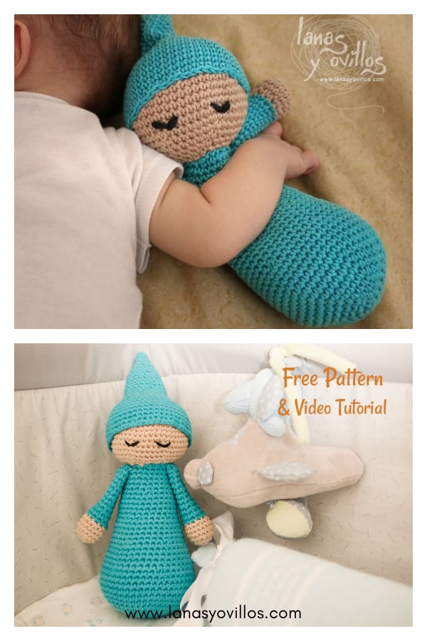 Sleepy Doll Amigurumi Free Crochet Pattern and Video Tutorial