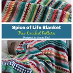 Spice of Life Blanket Free Crochet Pattern