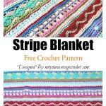 Stitch Sampler Stripe Blanket Free Crochet Pattern