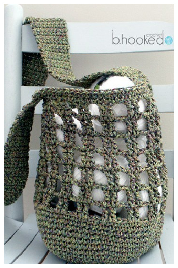 Summer Beach Market Tote Bag Free Crochet Pattern 