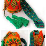 Sunburst Diamond Mochila Bucket Bag Free Crochet Pattern