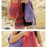 Sunset Shopper Market Bag Free Crochet Pattern