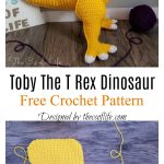 Toby The T Rex Dinosaur Free Crochet Pattern