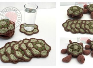 Turtle Coaster Sets Crochet Pattern