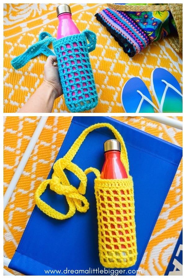 Water Bottle Holder Free Crochet Pattern