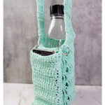 Water Bottle Holder with Phone Pocket Free Crochet Pattern and Video Tutorial