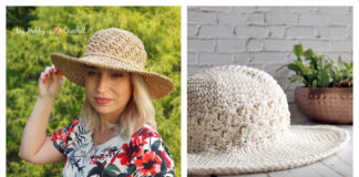 Wide Brim Sun Hat Free Crochet Pattern