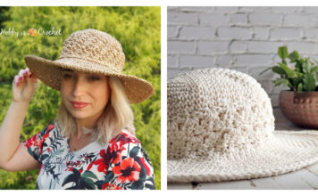 Wide Brim Sun Hat Free Crochet Pattern