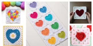 10+ Heart Granny Square Crochet Patterns