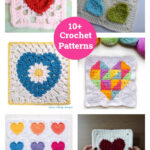 10+ Heart Granny Square Crochet Patterns