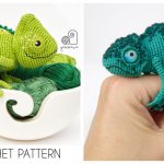 Amigurumi Chameleon Free Crochet Pattern and Paid