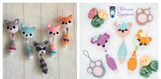 Amigurumi Fox Pendant Keychain Free Crochet Pattern