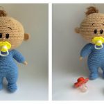 Amigurumi Baby with Dummy Free Crochet Pattern