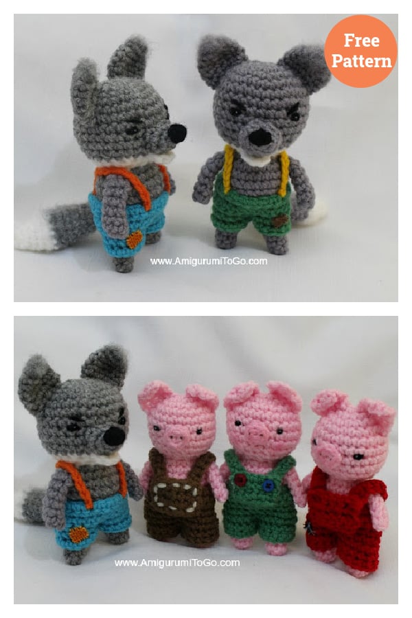 Big Bad Wolf Amigurumi Free Crochet Pattern