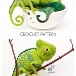 Chameleon Stuffed Animal Plush Toy Crochet Pattern