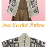 Granny Square Kimono Cardigan Free Crochet Pattern