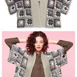 Granny Square Kimono Cardigan Free Crochet Pattern