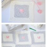 Heart Granny Square Crochet Pattern