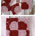 Heart Granny Square Crochet Pattern