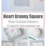 Heart Granny Square Free Crochet Pattern