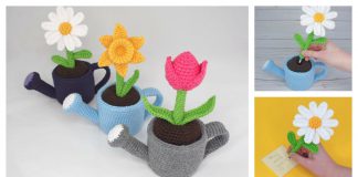 May Flowers Pen Amigurumi Free Crochet Pattern