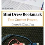 Mini Dress Bookmark Free Crochet Pattern