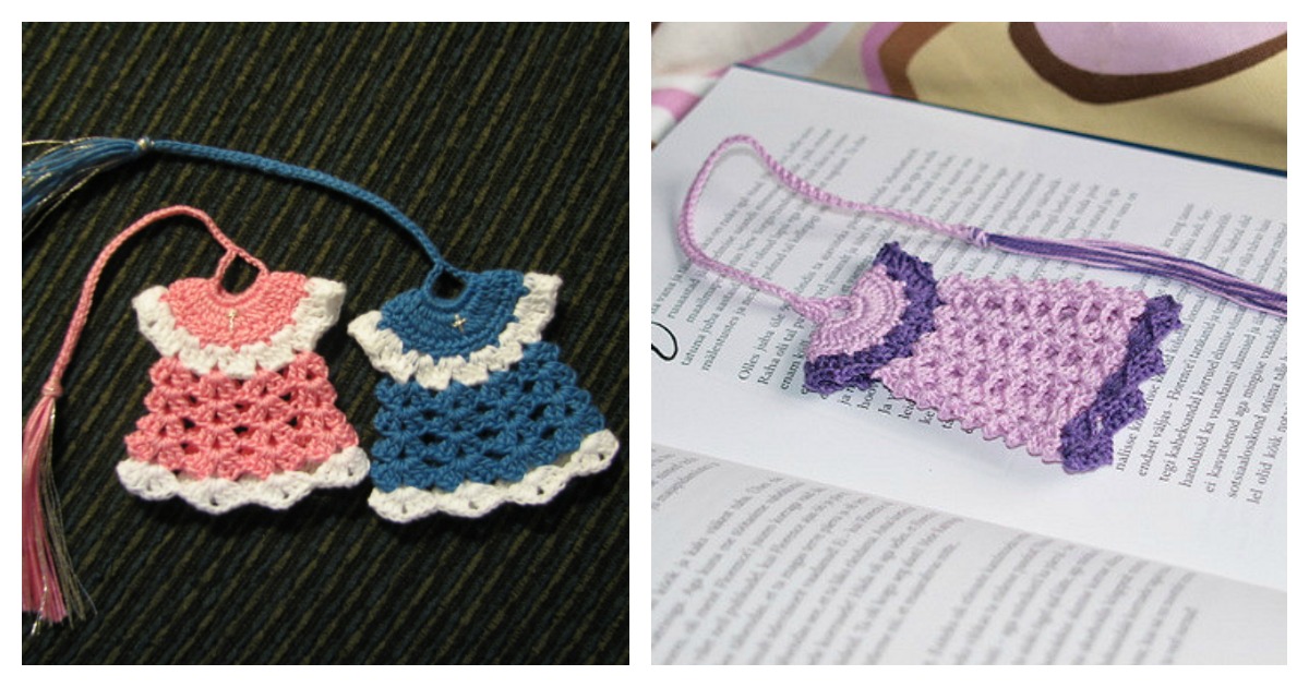  Mini  Dress  Bookmark Free  Crochet  Pattern 