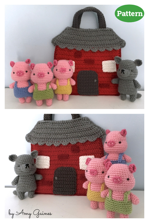 Three Little Pigs Playset Crochet Pattern