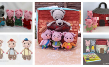 Three Little Pigs Playset Crochet Patterns