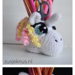 Unicorn Jar Cover Free crochet pattern