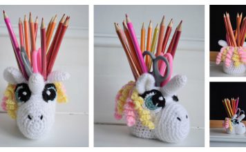Unicorn Jar Cover Free crochet pattern