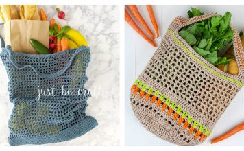 Vegetable Market Bag Free Crochet Pattern