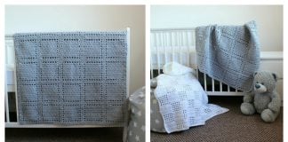 All Squared Up Baby Blanket Free Crochet Pattern